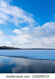 Cospudener Lake Near Leipzig In Winter