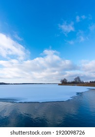 Cospudener Lake Near Leipzig In Winter