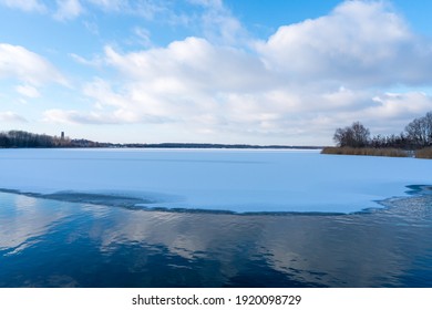 Cospudener Lake Near Leipzig In Winter