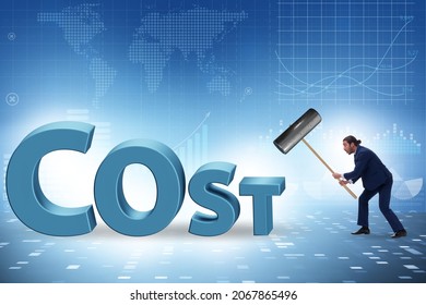 Cost Optimisation Concept Falling Costs Stock Photo (Edit Now) 2067865496