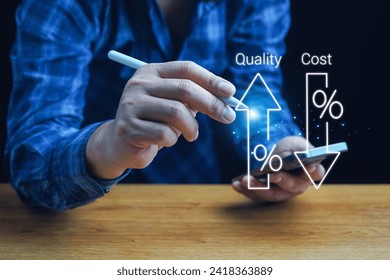 Cost and quality control, Control Quality and cost optimization for products or services to improve customer satisfaction,enhance company performance. Successful corporate strategy, quality control.