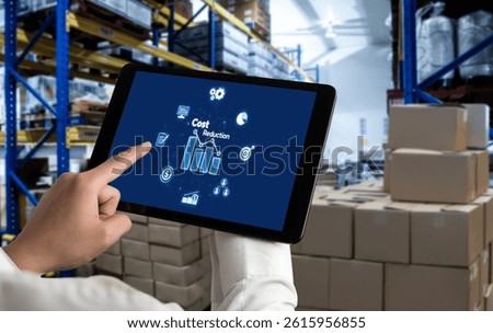 Cost reduction, cost saving concept shown on computer screen brisk, corporate business efficiently save cost and company resources by reduction of unnecessary expenses