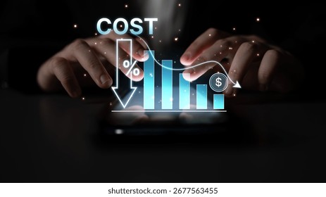 Cost reduction and cost saving through digital transformation, business cost optimization, operational cost reduction, financial saving, and resource efficiency strategies for business success. Spline