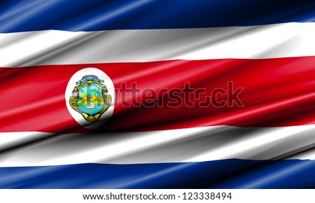 Costa Rica Waving Flag