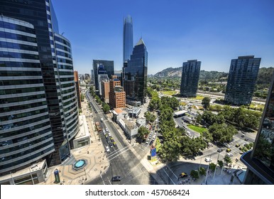 Costanera downtown - Santiago - Chile. Business center of Santiago