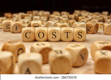 COSTS word concept