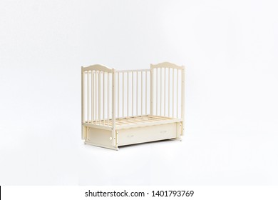 Cot On White Background Stock Photo (Edit Now) 1401793727