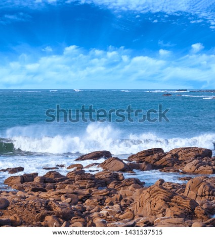 Similar – Pink Granite Coast