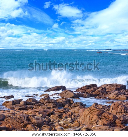 Similar – Pink Granite Coast