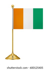 Cote D'Ivoire Flag. Ivory Coast Flag.