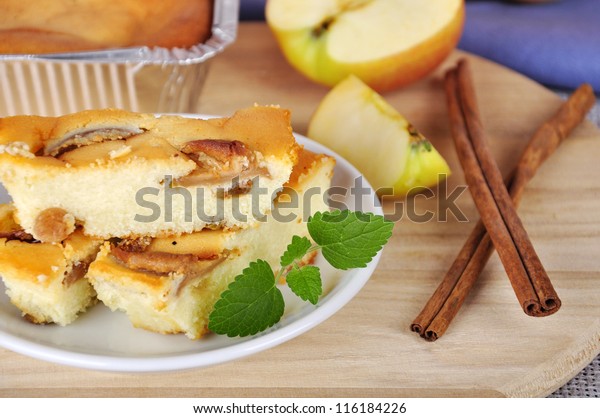 Cottage Cheese Apple Pie Apples Cinnamon Stock Photo Edit Now