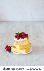 Cottage Cheese Bake Cake Casserole With Berries