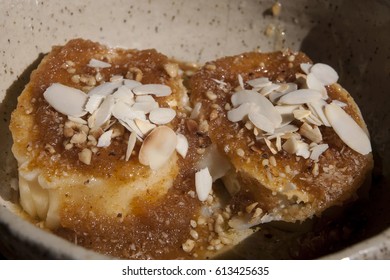 Cottage Cheese Strudel With Almonds Images Stock Photos Vectors