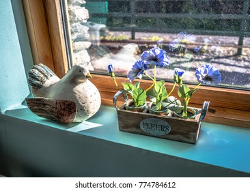 Cottage Interior Shabby Chic Style Bathroom Decoration In The Sun 