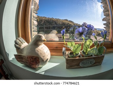 Cottage Interior Shabby Chic Style Bathroom Decoration In The Sun 