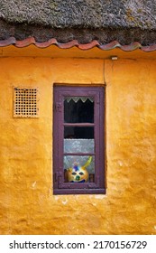 Cottage Life. A Window Seen From The Outside Of A Charming Cottage.