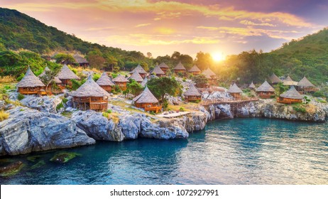 Cottage On The Si Chang Island, Thailand.