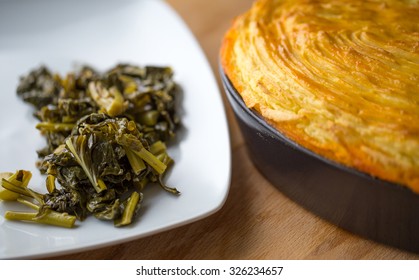 Cottage Pie With Turnip Greens