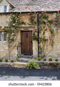 Cottage Roses Around Door Stock Photo 59423806 | Shutterstock