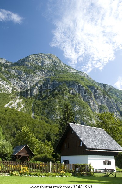Cottage Ukanc Lake Bohinj Slovenia Mountain Stock Photo Edit Now