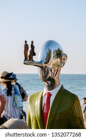 Cottesloe Beach, Perth, Australia March 3rd 2019: Annual Sculpture By The Sea Exhibition Of Art Installations