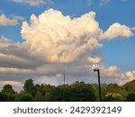 Cotton ball of cloud explosion 