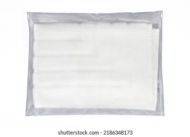 Cotton Bath Mat Isolated On White Background.