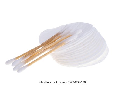 Cotton Buds Isolated On White Background