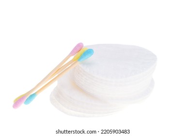 Cotton Buds Isolated On White Background