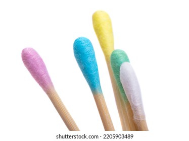 Cotton Buds Isolated On White Background