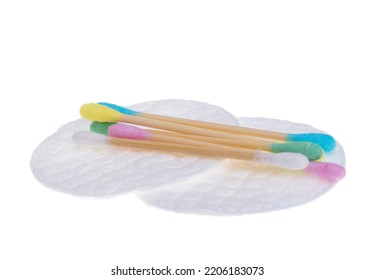 Cotton Buds Isolated On White Background