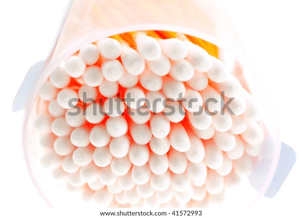 Download Cotton Buds Transparent Plastic Box On Stock Photo (Edit Now) 41572993