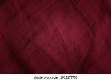 Cotton Burgundy Background With Texture