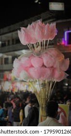 Cotton Candy Seller On Streets  