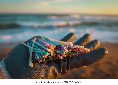 Cotton Ear Buds Found On The Beach During Clean Up