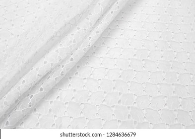 Cotton Fabric, White Sewing