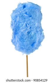 Cotton Sweet Candy  Isolated On White