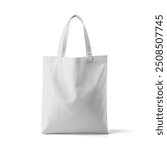 Cotton tote bag canvas eco friendly shopping bag mockup.