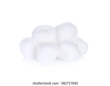 Cotton Wool Isolate On White Background