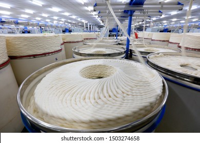 Cotton Yarn On Spinning Line