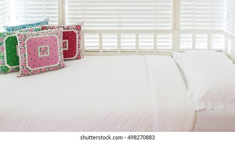 Couch by the window turning to be an extra cozy bed in the room