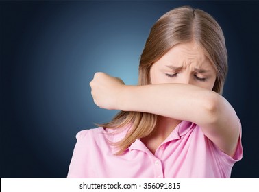 Coughing Into Elbow Images, Stock Photos & Vectors | Shutterstock