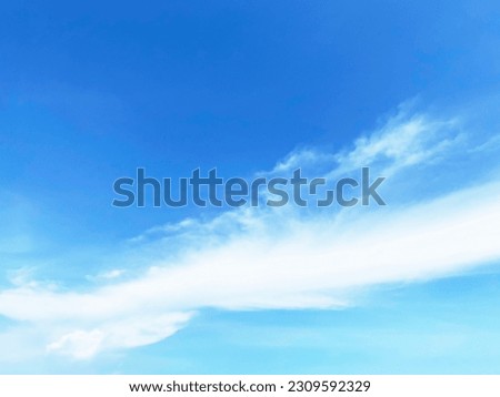 could and blue sky background.