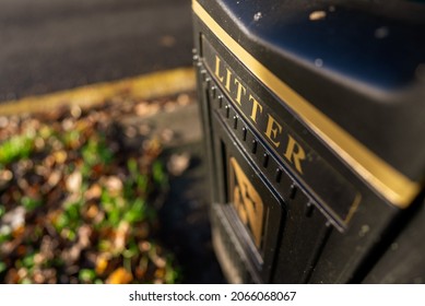 A Council Bin In Cheshire East Marked With The Word 