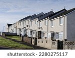 Council houses in poor estate with high populations and many social welfare issues