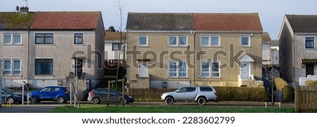 Council houses in poor estate with high populations and many social welfare issues