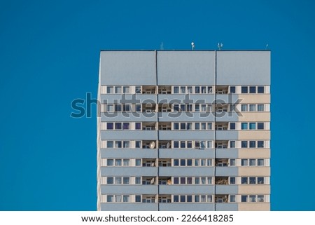 Council tower block in Abbey Road estate in Camden, London 