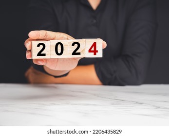 Countdown 2024 Closeup Hand Businessman Holding Stock Photo 2206435829   Countdown 2024 Closeup Hand Businessman 260nw 2206435829 