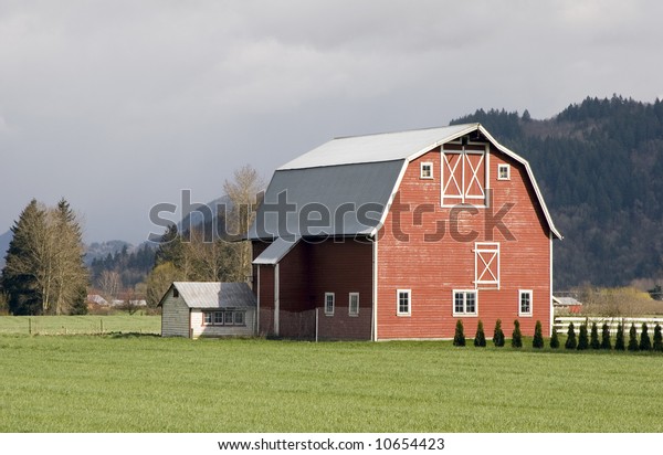 Country Barn Buildings Landmarks Parks Outdoor Stock Image