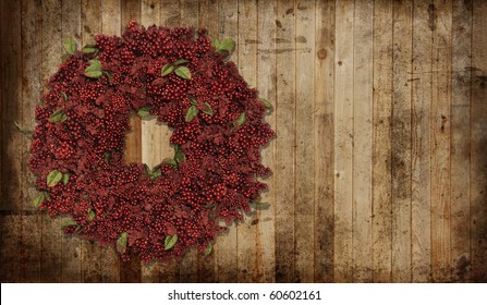 A Country Christmas Wreath.